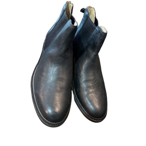 UGG Leif Men’s Black Leather Boots Size 10‎ - Picture 9 of 12